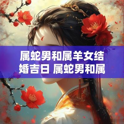 属蛇男和属羊女结婚吉日 属蛇男和属羊女2025年婚姻如何