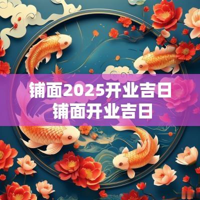 铺面2025开业吉日 铺面开业吉日