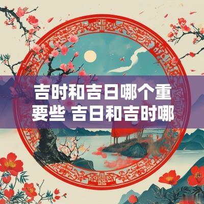 吉时和吉日哪个重要些 吉日和吉时哪个更重要