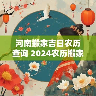 河南搬家吉日农历查询 2025农历搬家入宅吉日查询