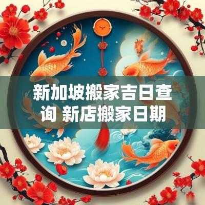 新加坡搬家吉日查询 新店搬家日期