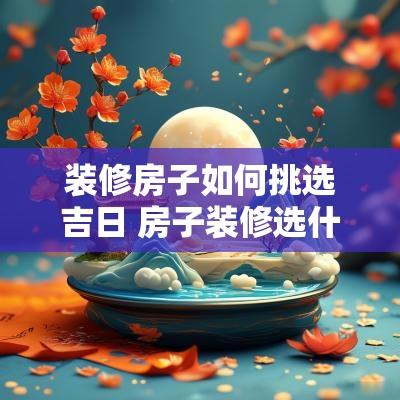 装修房子如何挑选吉日 房子装修选什么日子最好吉利