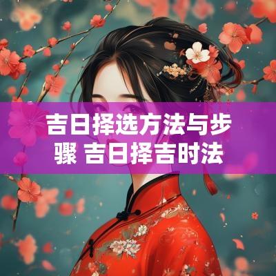 吉日择选方法与步骤 吉日择吉时法