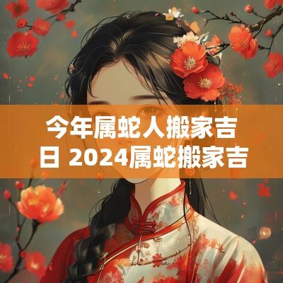 今年属蛇人搬家吉日 2025属蛇搬家吉日