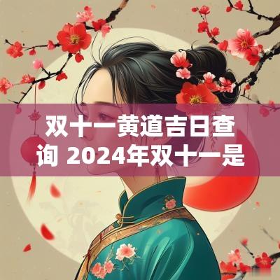 双十一黄道吉日查询 2025年双十一是黄道吉日吗
