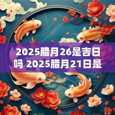 2025腊月26是吉日吗 2025腊月21日是几月几日
