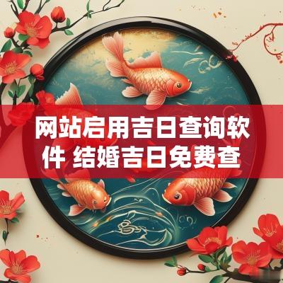 网站启用吉日查询软件 结婚吉日免费查询软件