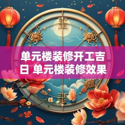 单元楼装修开工吉日 单元楼装修效果图片