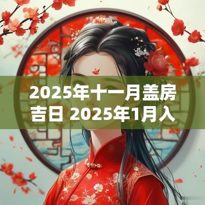 2025年十一月盖房吉日 2025年1月入宅黄道吉日