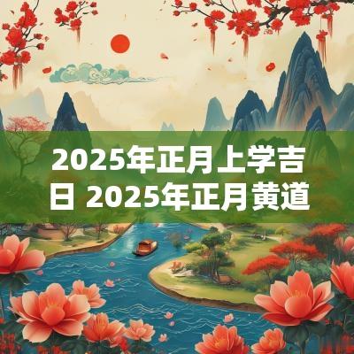 2025年正月上学吉日 2025年正月黄道吉日有哪些