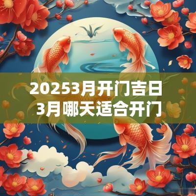 20253月开门吉日 3月哪天适合开门