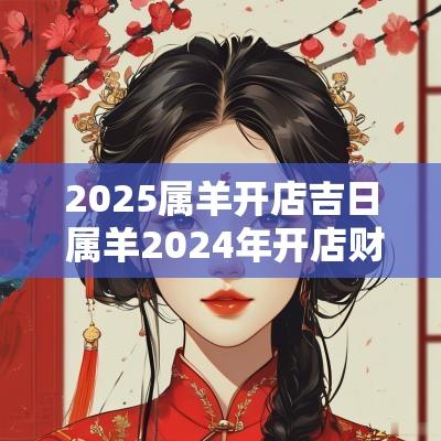 2025属羊开店吉日 属羊2025年开店财运怎么样2