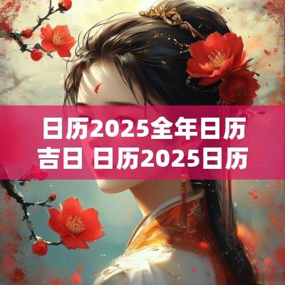 日历2025全年日历吉日 日历2025日历表黄道吉日