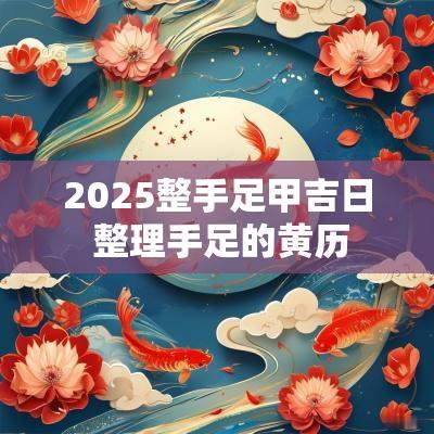 2025整手足甲吉日 整理手足的黄历
