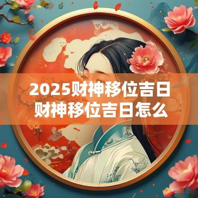 2025财神移位吉日 财神移位吉日怎么选