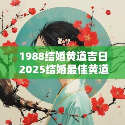 1988结婚黄道吉日 2025结婚最佳黄道吉日一览表阳历