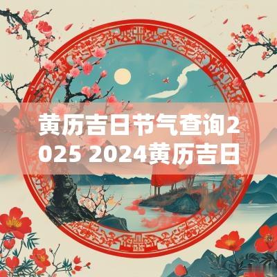 黄历吉日节气查询2025 2025黄历吉日查询