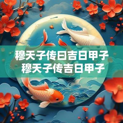 穆天子传曰吉日甲子 穆天子传吉日甲子天子宾于西王母
