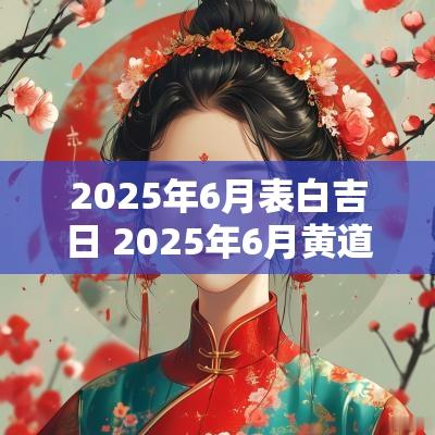 2025年6月表白吉日 2025年6月黄道吉日
