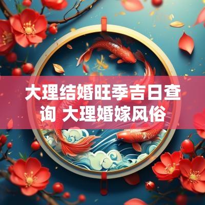 大理结婚旺季吉日查询 大理婚嫁风俗