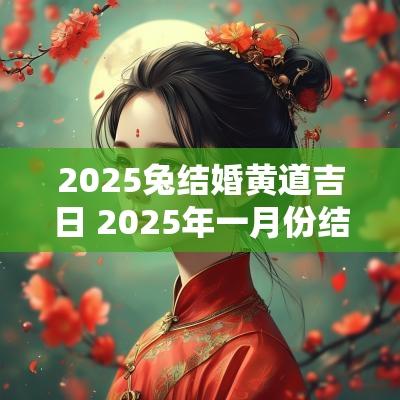 2025兔结婚黄道吉日 2025年一月份结婚黄道吉日