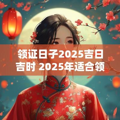 领证日子2025吉日吉时 2025年适合领证的日子一览表