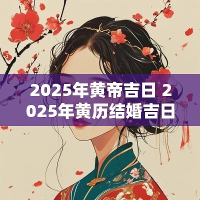 2025年黄帝吉日 2025年黄历结婚吉日