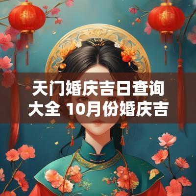 天门婚庆吉日查询大全 10月份婚庆吉日查询