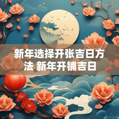 新年选择开张吉日方法 新年开铺吉日