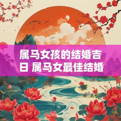 属马女孩的结婚吉日 属马女最佳结婚年龄