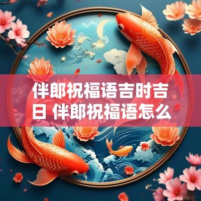 伴郎祝福语吉时吉日 伴郎祝福语怎么说