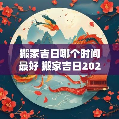 搬家吉日哪个时间最好 搬家吉日2025最佳搬家时间