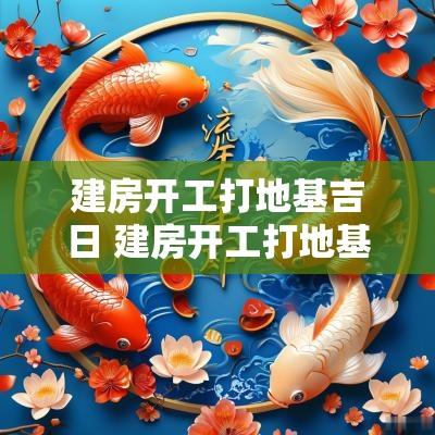 建房开工打地基吉日 建房开工打地基吉日是哪天