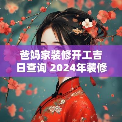 爸妈家装修开工吉日查询 2025年装修开工吉日查询表