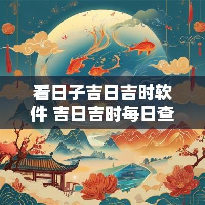 看日子吉日吉时软件 吉日吉时每日查一查