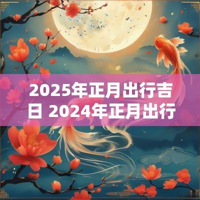 2025年正月出行吉日 2025年正月出行吉日有哪些日子