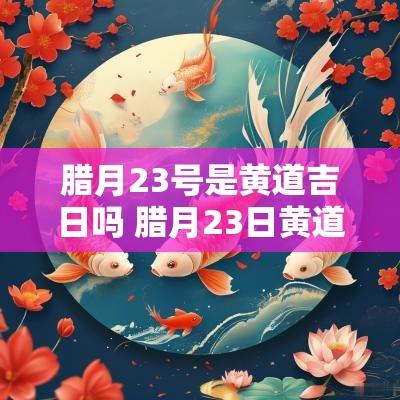 腊月23号是黄道吉日吗 腊月23日黄道吉日