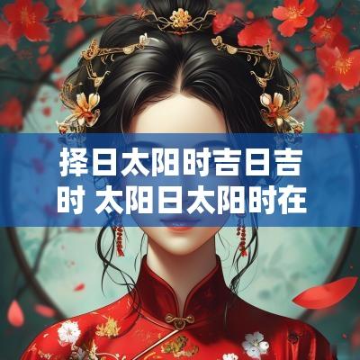 择日太阳时吉日吉时 太阳日太阳时在择日中的应用
