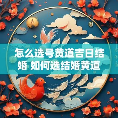 怎么选号黄道吉日结婚 如何选结婚黄道吉日日子