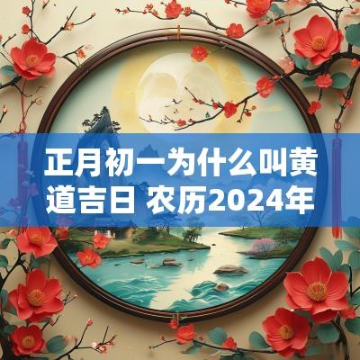正月初一为什么叫黄道吉日 农历2025年正月初一是黄道吉日吗