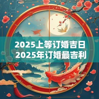 2025上等订婚吉日 2025年订婚最吉利的日子