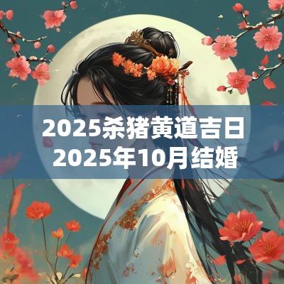 2025杀猪黄道吉日 2025年10月结婚黄道吉日