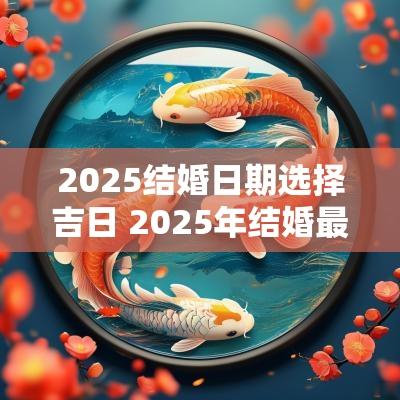 2025结婚日期选择吉日 2025年结婚最佳日期老黄历