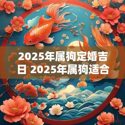 2025年属狗定婚吉日 2025年属狗适合结婚吗