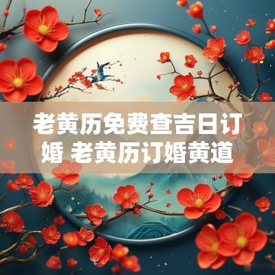 老黄历免费查吉日订婚 老黄历订婚黄道吉日