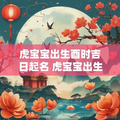 虎宝宝出生酉时吉日起名 虎宝宝出生酉时吉日起名字大全