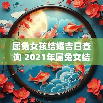 属兔女孩结婚吉日查询 2025年属兔女结婚黄道吉日