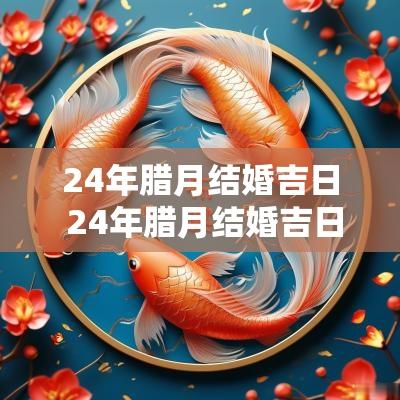 24年腊月结婚吉日 24年腊月结婚吉日有哪些日子