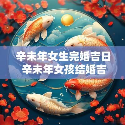 辛未年女生完婚吉日 辛未年女孩结婚吉日