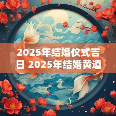 2025年结婚仪式吉日 2025年结婚黄道吉日查询